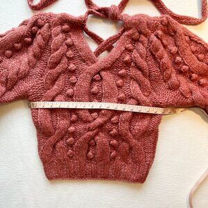 NWT Sea New York Caden Pink Alpaca & Wool Knit Sweater, Size Small